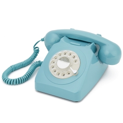 GPO 746 ROTARY TELEPHONE - BLUE GPO-ROTY-BLU