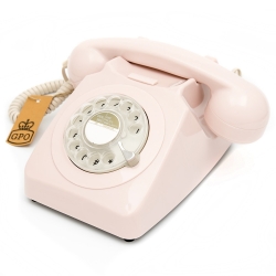 GPO 746 ROTARY TELEPHONE - CARNATION PINK GPO-ROTY-CPK