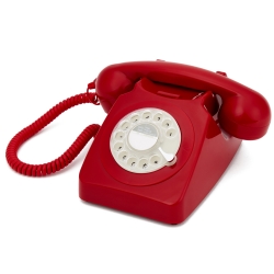 GPO 746 ROTARY TELEPHONE - RED GPO-ROTY-RED