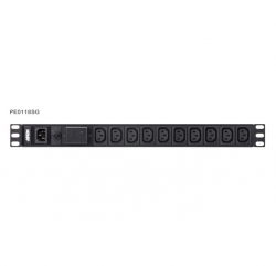 Aten 1U Basic PDU 10x Outlets with Surge Protection,18 x IEC C13, 10A Max, 100-240VAC, 50-60 Hz, PE0118SG-AT-G