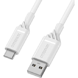 OtterBox USB-A To USB-C 1 Meter USB 2.0 Cable - Cloud Dream White ( USB A to USB C ) - Durable, trusted and built to last, Flexible exterior (78-52536)