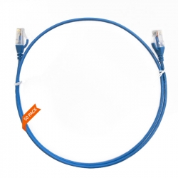 0.15m Cat 6 Ultra Thin LSZH Pack of 10 Ethernet Network Cable. Blue 004.004.0000.50PACK