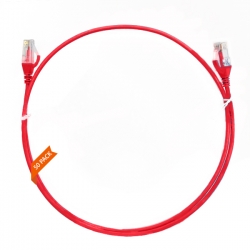 1m Cat 6 Ultra Thin LSZH Pack of 50 Ethernet Network Cable. Red 004.004.1003.50PACK