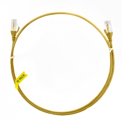 1.5m Cat 6 Ultra Thin LSZH Pack of 10 Ethernet Network Cable. Yellow 004.004.6004.10PACK