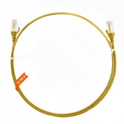 1.5m Cat 6 Ultra Thin LSZH Pack of 50 Ethernet Network Cable. Yellow 004.004.6004.50PACK