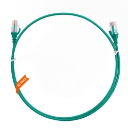 0.25m Cat 6 Ultra Thin LSZH Pack of 50 Ethernet Network Cable. Green 004.004.8001.50PACK