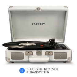 Crosley Cruiser White Sands - Bluetooth Portable Turntable CRIW8005F-WS4