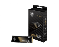 MSI 2TB M480 PCIe 4.0 NVMe M.2 SSD, Sequential Read up to 7000MB/s, Sequential Write 6850MB/s, 1400 TBW, 5 Year Warranty