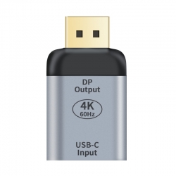 Astrotek USB-C to DP DisplayPort Female to Male Adapter support 4K@60Hz Aluminum shell Gold plating for Windows Android Mac OS AT-DPUSBC-MF