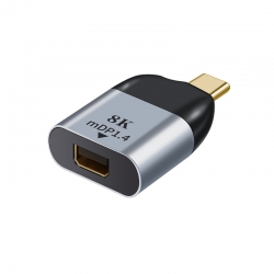 Astrotek USB-C to Mini DP DP DisplayPort male to female adapter support 8K@60Hz 4K@60Hz Aluminum shell Gold plating AT-USBCMDP-MF