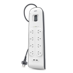 Belkin 2.4 Amp USB Charging 8 - outlet Surge Protection Strip BSV804au2M