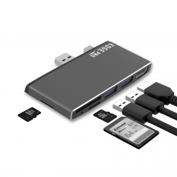 mbeat Edge Pro P78 Multifunction Hub for Microsoft Surface Pro Gen 5 & Gen 6 MB-EGE-P78GRY