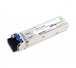 Cisco compatible 1.25G, BiDi SFP, TX1310nm / RX1550nm, 20KM Transceiver, LC Connector for SMF with DOM | PlusOptic BISFP-U1-20-CIS