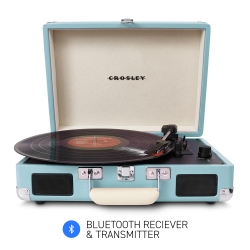 Crosley Cruiser Turquoise - Bluetooth Portable Turntable CRIW8005F-TU4