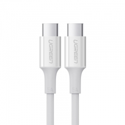 UGREEN 60552 USB-C 2.0 to TYPE-C Male to Male Data Cable 5A 2M White