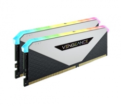 Corsair Vengeance RGB RT 16GB (2x8GB) DDR4 3200MHz C16 16-20-20-38 Desktop Gaming Memory White for AMD CMN16GX4M2Z3200C16W