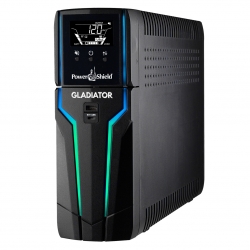 PowerShield Gladiator 1500VA 900w Gaming UPS, Real Time CPU Temp, Speed, Load, 2 x USB Charging Ports, PSGL1500