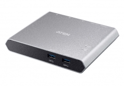 Aten Sharing Switch 2x2 USB-C, 2x Devices, 2x USB 3.2 Gen2 Ports, Power Passthrough, Remote Port Selctor, Plug and Play US3310-AT