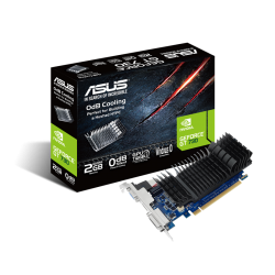 ASUS GT730-SL-2GD5-BRK GeForce GT 730 2GB GDDR5 Low Profile Graphics Card For Silent HTPC Build (With I/O Port Brackets)