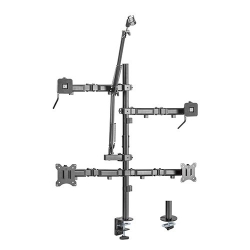 Brateck Dual-Monitor All-in-One Studio Setup Desktop Mount Fit17'-32' Up to 9kg MDS10-2