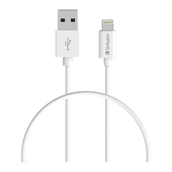 Verbatim Charge & Sync Lightning Cable 50cm - White--Lightning to USB A 66580