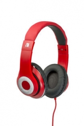 Verbatim's Over-Ear Stereo Headset - Red Headphones - Ideal for Office, Education, Business, SME, Suitable for PC, Laptop, Desktop 65067