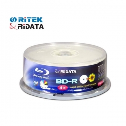 Ritek BD-R 6x T25 (25GB) Printable Tube of 25pc RITBDR6XT25