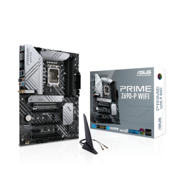 ASUS PRIME Z690-P WIFI Intel LGA 1700 ATX Motherboard DDR5, PCIe 5.0, 3xM.2, HDMI, DP, WiFi 6, 2.5 Gb Ethernet, USB-C, 14+1 DrMOS, Thunderbolt, RGB