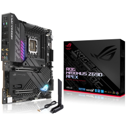 ASUS ROG MAXIMUS Z690 APEX Intel LGA 1700 ATX Motherboard DDR5, PCIe 5.0, 5xM.2, WiFi 6E, 24+0 Power Stages, USB 3.2 Quick Charge Support, RGB