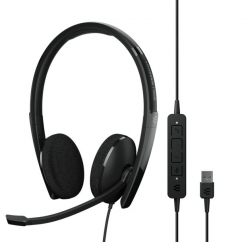 EPOS | Sennheiser ADAPT 160 USB II On-ear, double-sided USB-A headset with in-line call control and foam earpads. Optimised for UC. 1000915