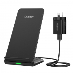 CHOETECH 10W/7.5W Fast Wireless Charging Stand with AC Adapter  ELECHOT524SAU