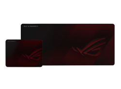 ASUS ROG SCABBARD II Gaming Mouse Pad, Medium 360x260mm + Extended 900x400mm Size, Water/Oil/Dust Respellent, Anti-Fray, Soft Cloth With Rubber Base