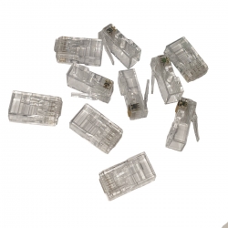 Cat 6 8 Position RJ45 One-Piece Modular Crimp Plug | Solid | 10 Pack 005.002.0035