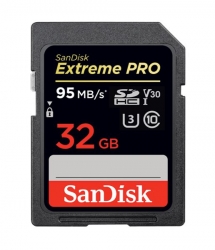 SanDisk 32GB Extreme PRO Memory Card 170MB/s Full HD & 4K UHD Class 30 Speed Shock Proof Temperature Proof Water Proof X-ray Proof Digital Camera (SDSDXXG-032G-GN4IN)