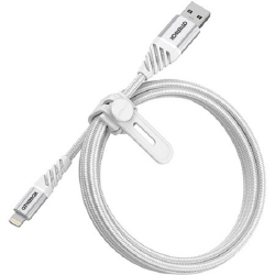 OtterBox Lightning to USB-A Cable 1M - Premium - Cloud White (78-52640), Apple Devices with a Lightning Charging Port, Ultra-Rugged and Super Tough