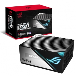 ASUS ROG-THOR-1000P2-GAMING 1000W Platinum II, 80 Plus Platinum, 100% Japanese Capacitors, 135mm Axial-Tech Fan PWM Control, Absolute Stealth