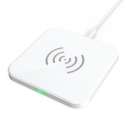 CHOETECH T511-S Qi Certified 10W/7.5W Fast Wireless Charger Pad (White) ELECHOT511SWH