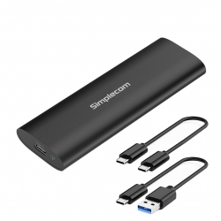 Simplecom SE516 NVMe / SATA Dual Protocol M.2 SSD Tool-Free USB-C Enclosure USB 3.2 Gen 2 10Gbps SE516