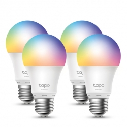 TP-LInk Tapo L530E(4-pack) Smart Wi-Fi Light Bulb, Multicolor, Edison Screw, No Hub Required, Voice Control, 60W