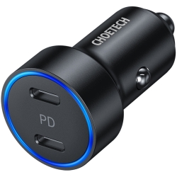 CHOETECH C0054 2-Port 40W USB-C Car Charger Adapter ELECHOC0054