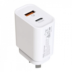 TEQ PD18W + QC 3.0 Fast Charger Dual adapter MOBTEQPD18W