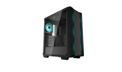 Deepcool CC560 Black Mid-Tower Computer Case, Tempered Glass Window, 4x Pre-Installed LED Fans, Top Mesh Panel, Support Up To 6x120mm or 4x140mm AIO R-CC560-BKGAA4-G-1