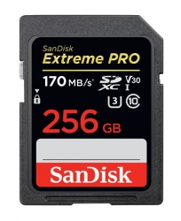 SanDisk 256GB Extreme PRO Memory Card 170MB/s Full HD & 4K UHD Class 30 Speed Shock Proof Temperature Proof Water Proof X-ray Proof Digital Camera SDSDXXY-256G-GN4IN