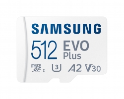 SamSung 512GB MB-MC512KA EVO Plus microSD Card 130MB/s with Adapter FFCSAM512GTFMCKA