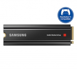 Samsung 980 Pro 1TB NVMe SSD with Heatsink 7000MB/s 5000MB/s R/W 1000K/1000K IOPS 600TBW 1.5M Hrs MTBF M.2 2280 PCIe 4.0 Gen4 3-bit MLC V-NAND 5yrs MZ-V8P1T0CW