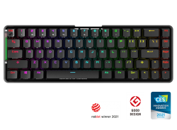 ASUS M601 ROG FALCHION NX/NXRD/US Compact 65% Wireless Mechanical Gaming Keyboard, 68 Keys, Interactive Touch panel, 450 Hours, ROG NX Switches, RGB