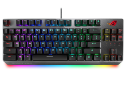 ASUS X802 STRIX SCOPE NX TKL/NXRD/US NX TKL 80% Wired Mechanical RGB Gaming Keyboard for FPS Games, ROG NX Switches, Stealth Key, Aluminium Frame, RGB