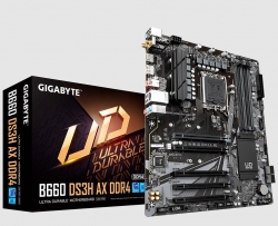 Gigabyte B660 DS3H AX DDR4 Intel LGA 1700 ATX Motherboard, 4x DDR4 ~128GB, 1x PCI-E x16,1 x M.2,4 x SATA 6Gb/s