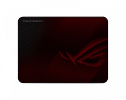 ASUS ROG SCABBARD II Gaming Mouse Pad, Medium Size (360x260mm) Water/Oil/Dust Respellent, Anti-Fray, Soft Cloth With Rubber Base