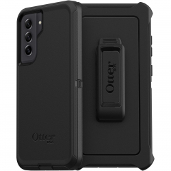 Otterbox Samsung Galaxy S21 FE 5G Defender Series Case - Black (77-83939), 4X Military Standard Drop Protection, Multi-Layer Protection